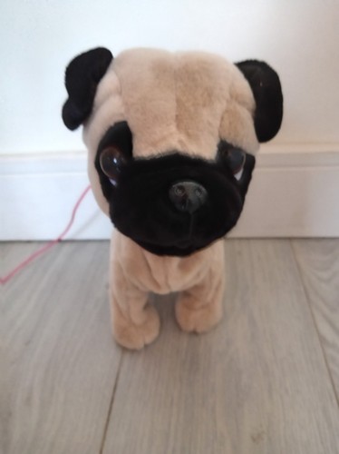 Electronic plush walking pug - electronic,