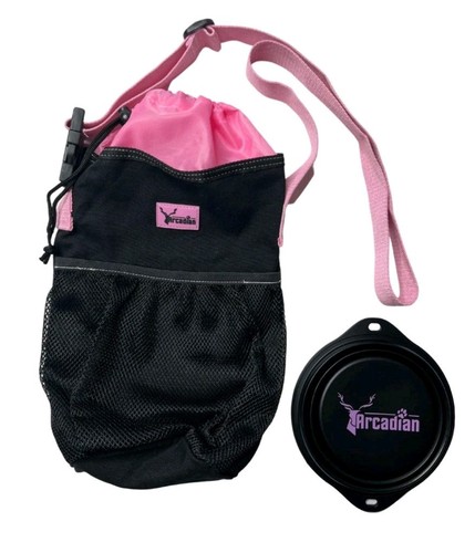 Dog walking shoulder bucket - shoulder,