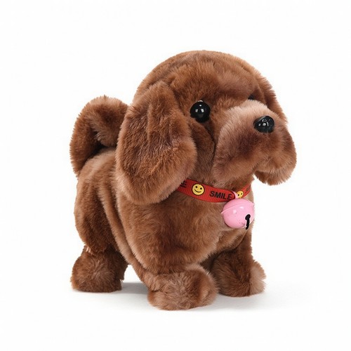 Walking toy dog with bell - dog,